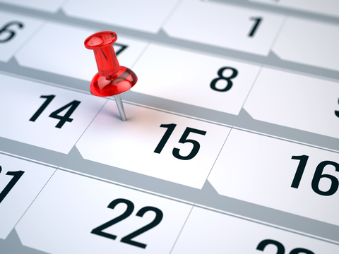 Calendar for 2023 vehicle service and MOT Test